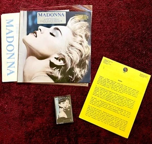 MADONNA TRUE BLUE 1986 PROMO PRESS PACK VINYL SEALED TAPE SIRE BIO FIRST EDITION - Bild 1 von 15