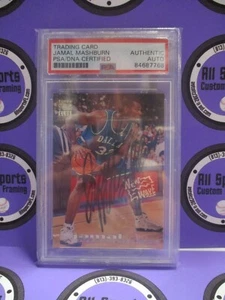 Jamal Mashburn Dallas Mavericks Autographed Signed 1994-95 Topps SC PSA Slab - Picture 1 of 11