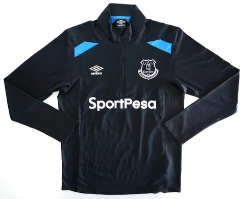 EVERTON 2017/18 UMBRO Training Football Sweatshirt M Mens Classic Soccer Sweater Cover