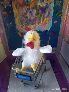 🦄Ganz / Webkinz Stringy "Chicken" White Color HM205 9" Plush! *No Code. - Picture 1 of 13