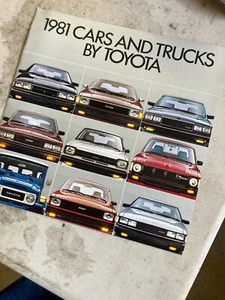 TOYOTA 1981 CAR BROCHURE - Picture 1 of 1