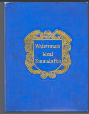 1925 WATERMAN'S IDEAL FOUNTAIN PEN CATALOG Reproduction 107 pages 100's of pens