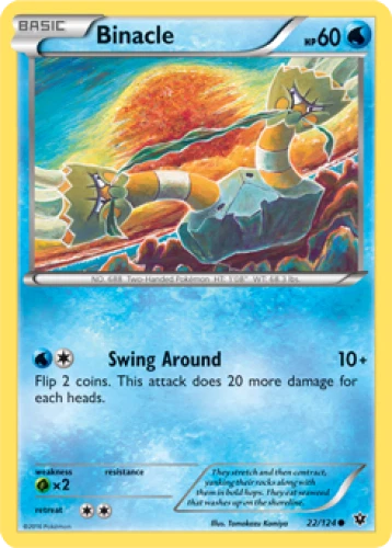 1x Binacle 22/124  XY Fates Collide Pokemon TCG Card NM - Image 1 of 1