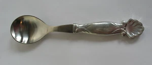 Nuevo de Lote Antiguo Just Andersen 7 1/4" Cuchara Mango Esterlina Tazón de Acero Inoxidable Mathilda DINAMARCA - Imagen 1 de 6