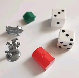 Monopoly Board Game Replacement * Tokens * Houses * Hotels * - Picture 1 of 12