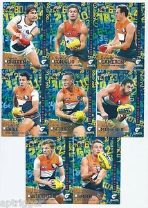 2016 Select Footy Stars Hot Numbers GREATER WESTERN SYDNEY Team Set (8 Cards) - Picture 1 of 1