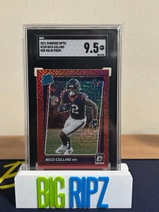 Nico Collins 2021 Donruss Optic #230 clasificación Rookie Red Mojo Prizm SP | SGC 9,5 - Imagen 1 de 2