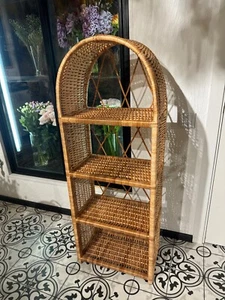 NEU Korbbogen Regal Etagere Regal Boho Bücherregal Deko Buch Pflanzenregal - Bild 1 von 11