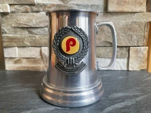 1980 Philadelphia Phillies WORLD SERIES CHAMPIONS Pewter Beer Mug Bar 21 oz. - Picture 1 of 9