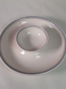 Vintage Pfaltzgraff Stoneware Chip N Dip Plate & Bowl Set - Picture 1 of 19