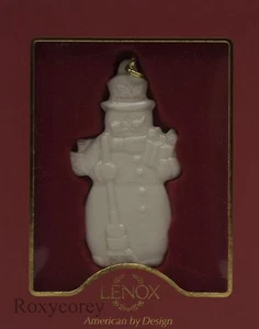 Lenox Snowman Surprise Christmas Ornament Hanging Gold Tassel Cord 3 1/2" NIB - Picture 1 of 1