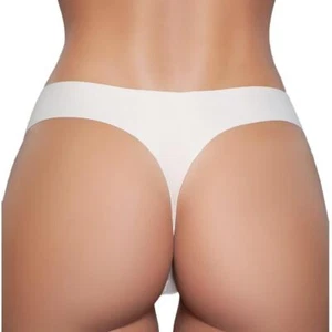 Perizoma senza cuciture cotone foderato all'uncinetto elasticizzato mutandine intimo nudo 2047 medio - Foto 1 di 5
