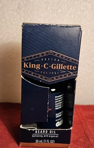 KING C GILLETTE Beard Oil 1.0 oz's Softening with Argan Oil *eBay Best Price* - Picture 1 of 2