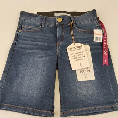 Bermudas para mujer vintage America Body Sculpt F'ab Revolution talla 2/26 nuevas con etiquetas Foto 1 de 4