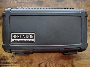 Herf A Dor 5 Stick Cigar Caddy Travel Case Portable Humidor - Black by Humi-Care - Picture 1 of 3