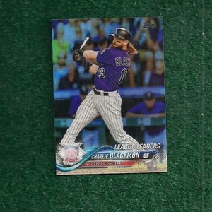 CHARLIE BLACKMON - 2018 - TOPPS - RAIBOW FOIL - PARALLEL - CARD # 92 - ROCKIES