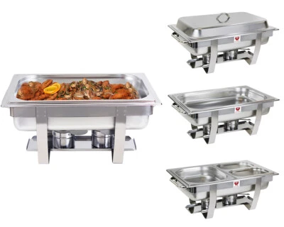 BEEKETAL Speisenwärmer Chafing Dish Warmhaltebehälter Wärmebehälter Edelstahl Gastronomie