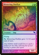 Blistering Dieflyn FOIL Shadowmoor NM Red Common MAGIC GATHERING CARD ABUGames