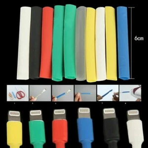 14x Protector Tube Saver Cover Fit For iPhone W/ Light Charger Cable USB Cord AU - Picture 1 of 12