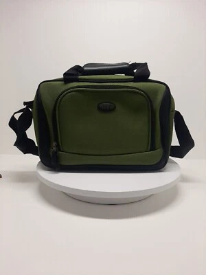 Bolso de mano de lona verde caqui U.S. Traveler 14x10x4" D19 Foto 1 de 4