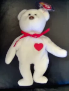 Valentino Bear-Retired Beanie Babies -Style 4058 - Picture 1 of 1