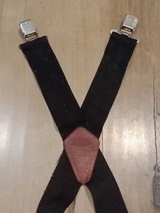 McGuire Nicholas 2 Zoll Hosenträger schwarz silberfarben Clips Einheitsgröße - Bild 1 von 7