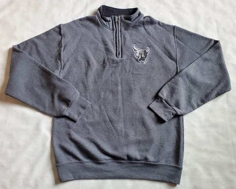 San Antonio Rampage Hockey Team Size S 1/4 Zip Pullover Sweater Gray Cover