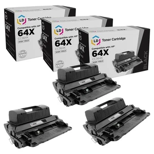 LD 3PK CC364X 64X HY Black Laser Toner Cartridge for HP LaserJet P4015tn P4515tn - Zdjęcie 1 z 9