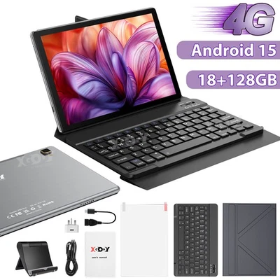 XGODY Tablet 2025 4G New Android 15 10inch Tablet 18GB+128GB 8000mAh Unlocked Dual SIM