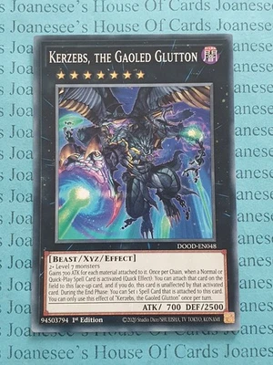 DOOD-EN048 Kerzebs, the Gaoled Glutton Yu-Gi-Oh Card 1st Edition New - Image 1 of 3