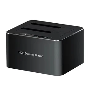 USB 3.0 SATA Dual Hard Disk Base Mobile Hard Disk Offline Clone 2.5/3.5in Disk D - Picture 1 of 11
