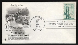 #1258 5c Verrazano Bridge, Art Craft-Show Cancel FDC **ANY 5=FREE SHIPPING** - Picture 1 of 1