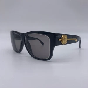 Vintage Gianni Versace Medusa Logo Black Sunglasses MOD 372/DM Italy 90s Rare - Picture 1 of 19