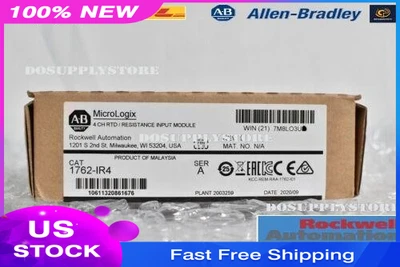 Módulo de entrada de resistencia MicroLogix 1200 RTD 1 PIEZA AB 1762-IR4 SER A 2021-2022 Foto 1 de 3