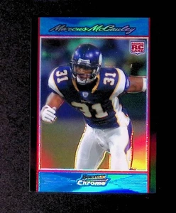2007 Bowman Chrome Blue Refractor /150 #BC38 Marcus McCauley Vikings - Picture 1 of 2