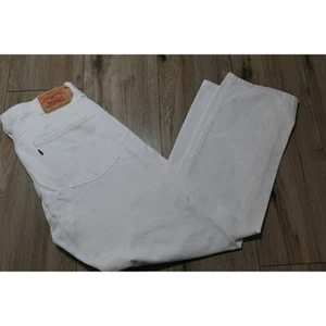 Levis 501 XX Blank Red Tag size 40W x 32L White RARE Vintage Button fly - Picture 1 of 12