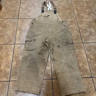 C.C. Mono con tirantes de caza Filson para hombre 38 marrón cera al aceite estilo 27 EE. UU. Trabajo Foto 1 de 4