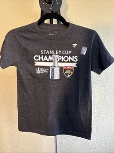 NWOT Child Size 7 (L) NHL Stanley Cup NHL Florida Panthers T-Shirt - Picture 1 of 4