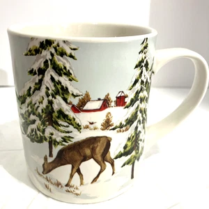Williams Sonoma Winter Coffee Mug Christmas Beautiful! - Picture 1 of 7