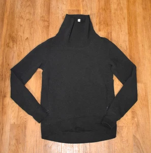 Lululemon On The Double Heathered Dark Gray Pullover Sz 6 #W3K56S - Picture 1 of 5