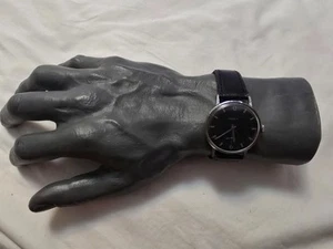 Vintage Doxa Base Metal Black Dial Swiss-Made Manual Wind Men's Watch - Picture 1 of 7