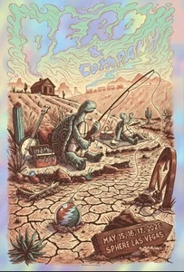 Dead & Company Sphere 15-17 maggio poster in lamina #/45 Goldberger STAMPA FIRMATA ARTISTA - Foto 1 di 2
