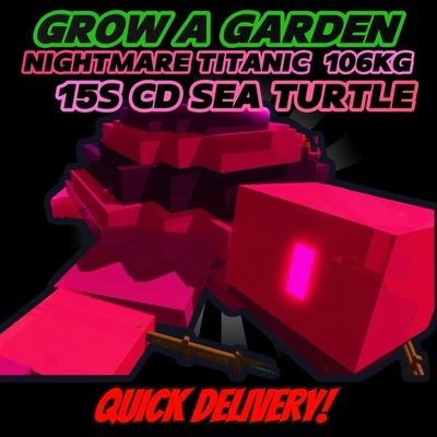 🔥🐢 15S CD TITANIC NIGHTMARE SEA TURTLE 80KG+🐢🔥CHEAP! - GROW A GARDEN⚡💸 - Image 1 of 3