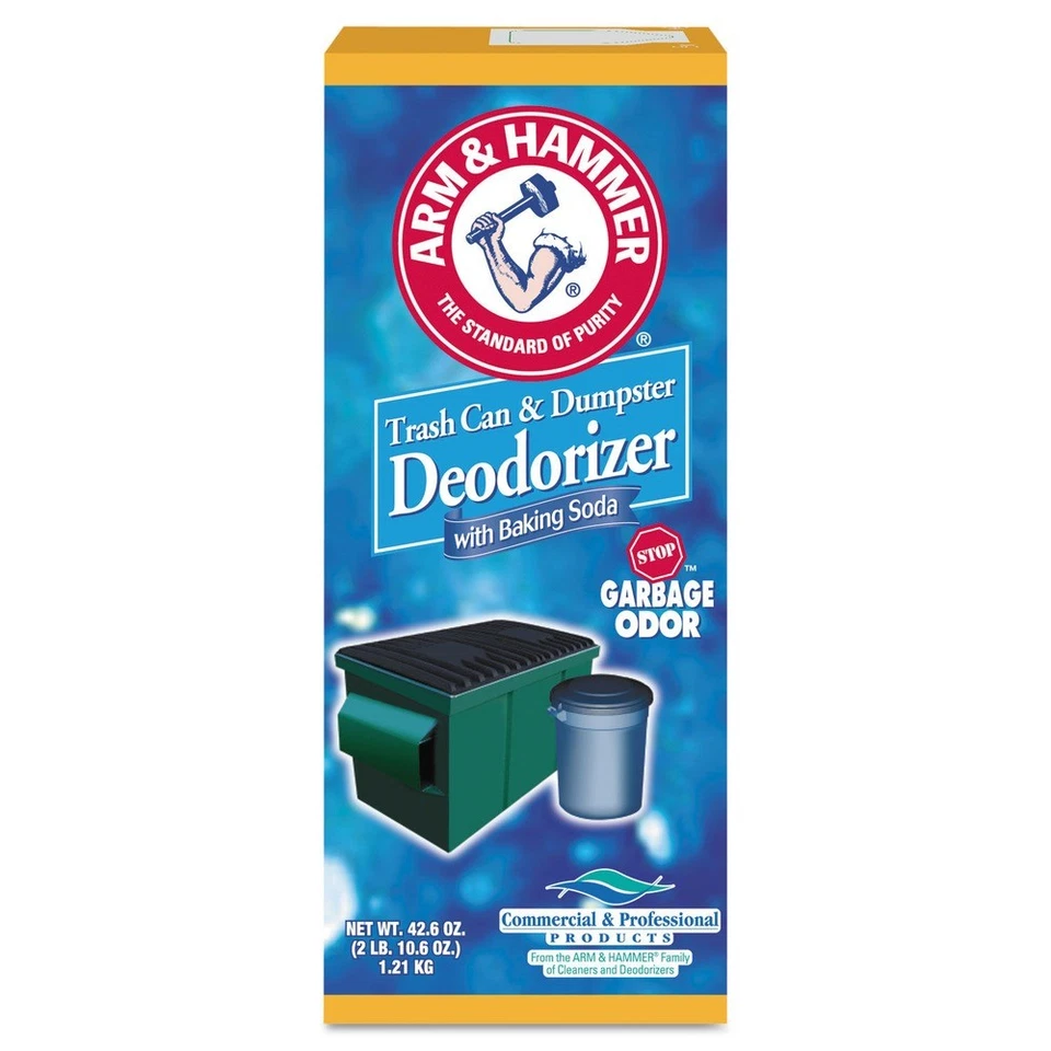 Arm & Hammer 3320084116CT 42.6 oz Trash Deodorizer w/ Baking Soda (9/CT) New - Image 1 of 1
