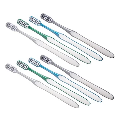  8 Pcs Spazzolini Dentali Set Spazzolino Da Viaggio Spazzola Dente - Immagine 1 di 4