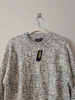 Suéter De Colección RoundTree Yorke Tejido Cuello Redondo Grande Informal Moda Años 80 Papá Mediano Foto 1 de 4