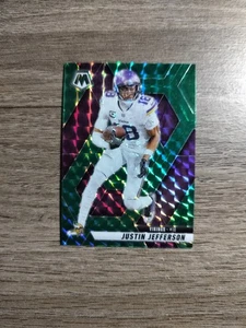 2025 Panini Mosaic Football Justin Jefferson #19 Green Mosaic Prizm  - Bild 1 von 2