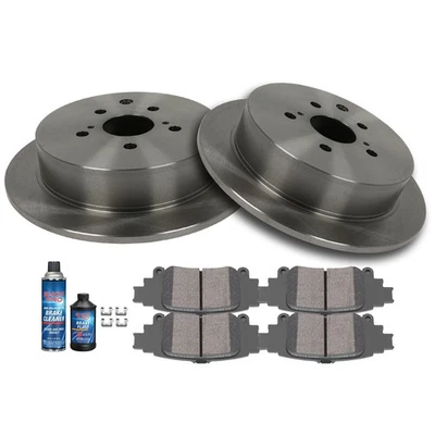 Rear Ceramic Brake Pads and Rotors Discs For LEXUS RX350 2010 - 2013 2014 2015 - Image 1 of 4