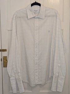 Vintage -Yves Saint Laurent - YSL - Long Sleeve Check Smart Shirt -Mens - 17.5" - Picture 1 of 9