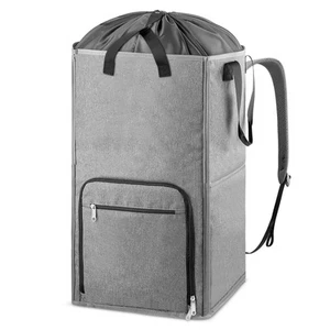 Laundry Backpack Bag, Extra Large 2 in 1 Laundry Hamper Basket for College St... - Picture 1 of 7